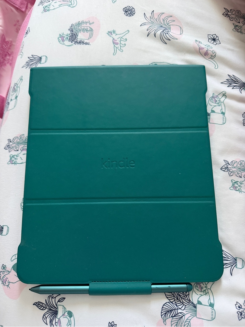Kindle scribe 2024 first gen 64 gb, with Jade Protective Folio Case and pen